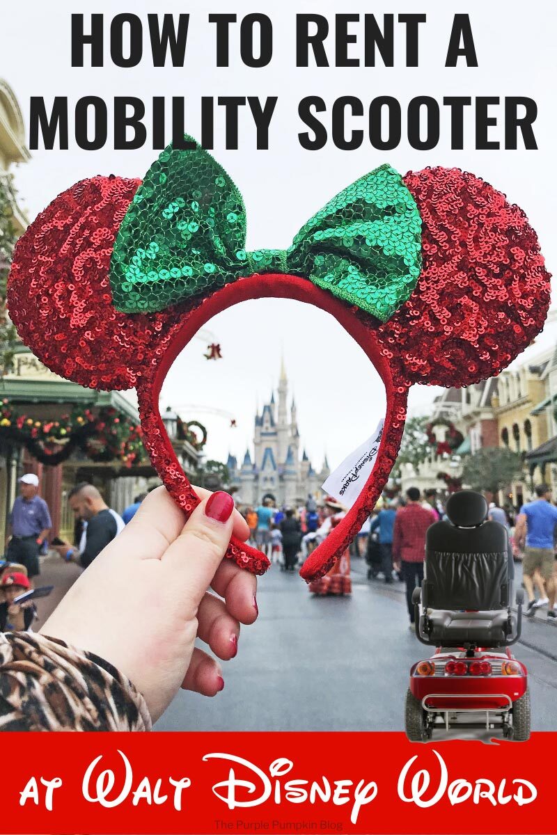 How to rent a mobility scooter at Walt Disney World.