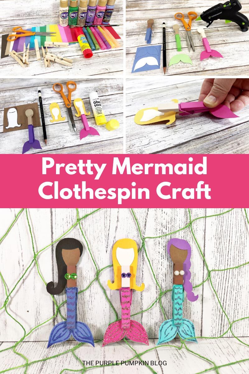 How to Make Mermaid Clothespins