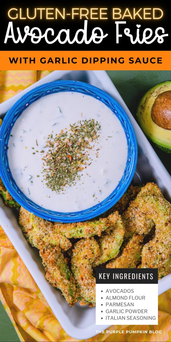 Key Ingredients for Gluten-Free Baked Avocado Fries with Garlic Dipping Sauce