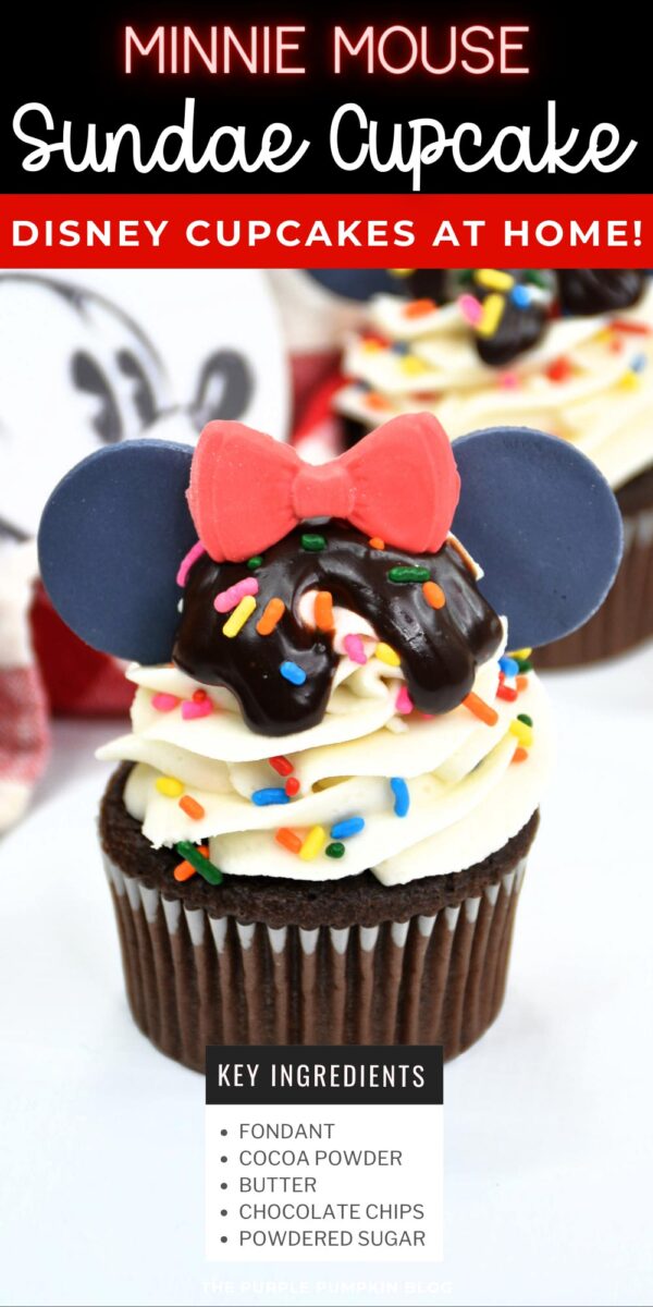 Key Ingredients for Minnie Mouse Sundae Cupcakes