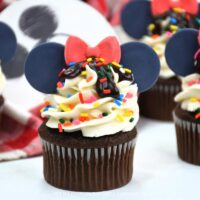Minnie Mouse Chocolate Sundae Cupcakes Recipe