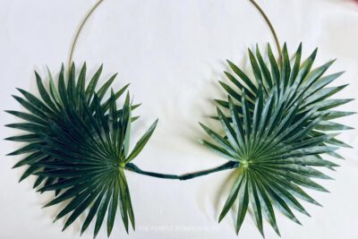 Palms Attached to Wreath Ring
