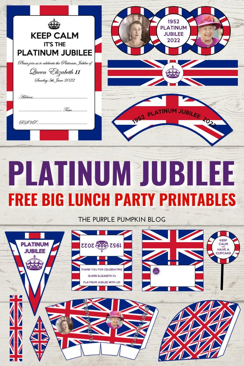 Platinum Jubilee Free Big Lunch Party Printables