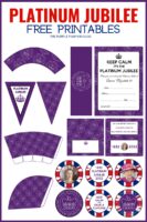 Free Printable Platinum Jubilee Decorations! Flags, Paper Chains &amp; More!