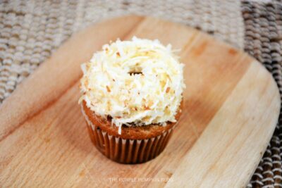 Shredded Coconut on Frosting