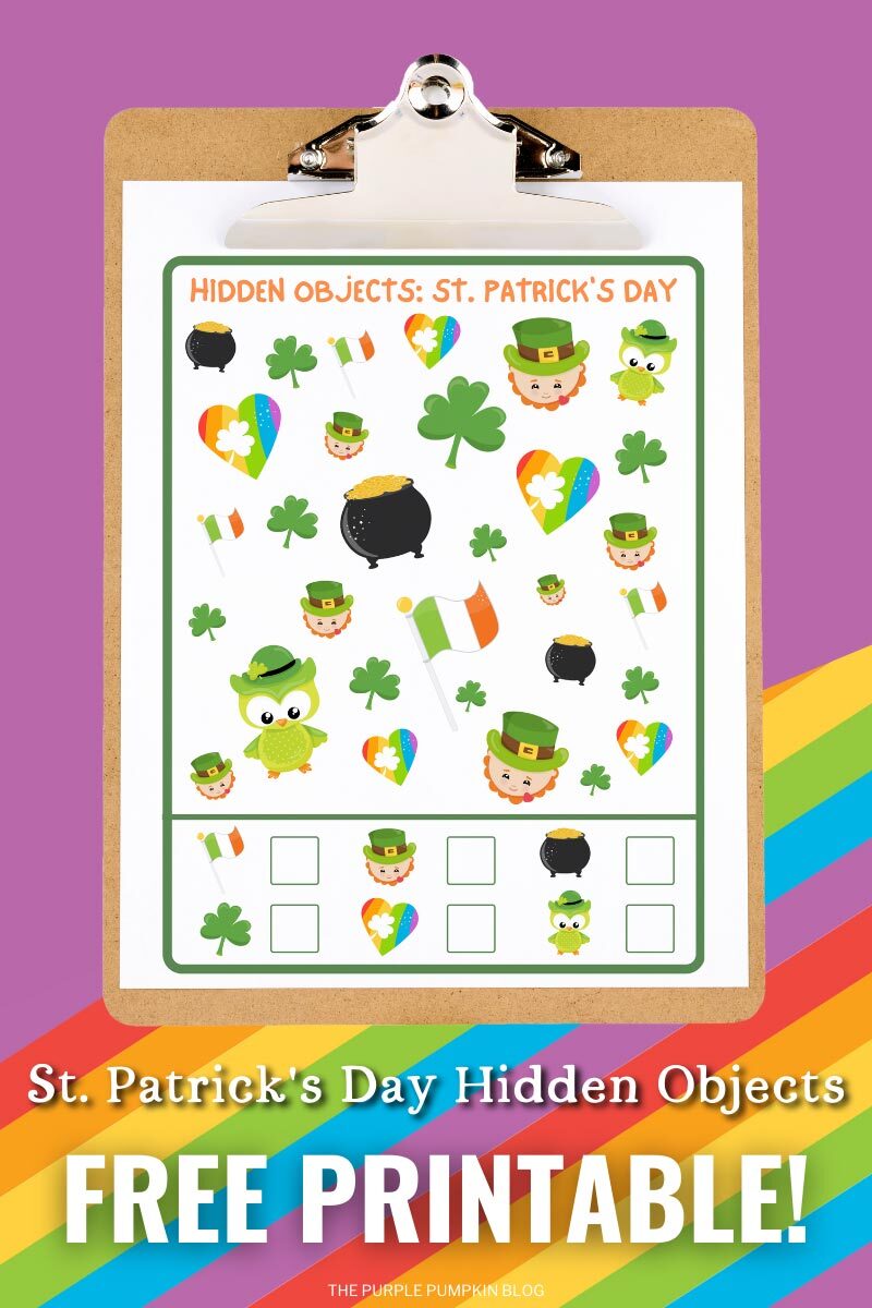 St. Patrick's Day Hidden Objects Free Printable!