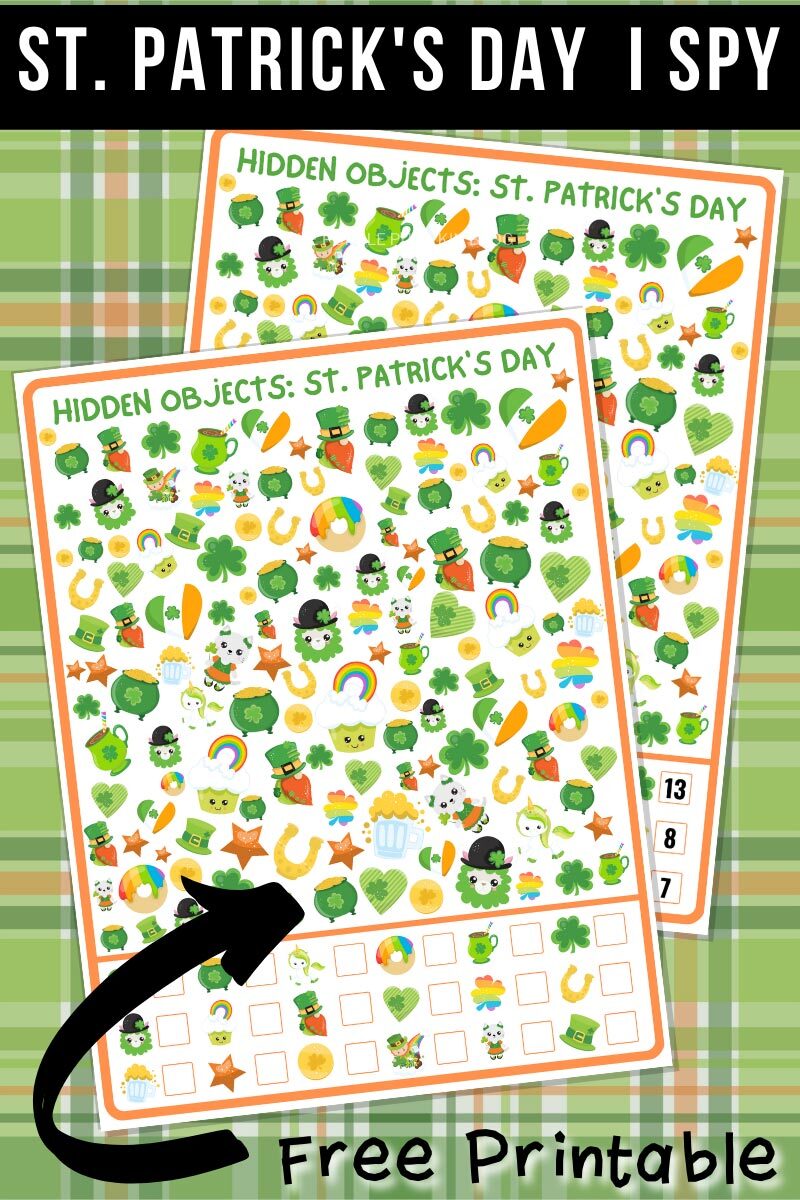 St. Patrick's Day I Spy Free Printable