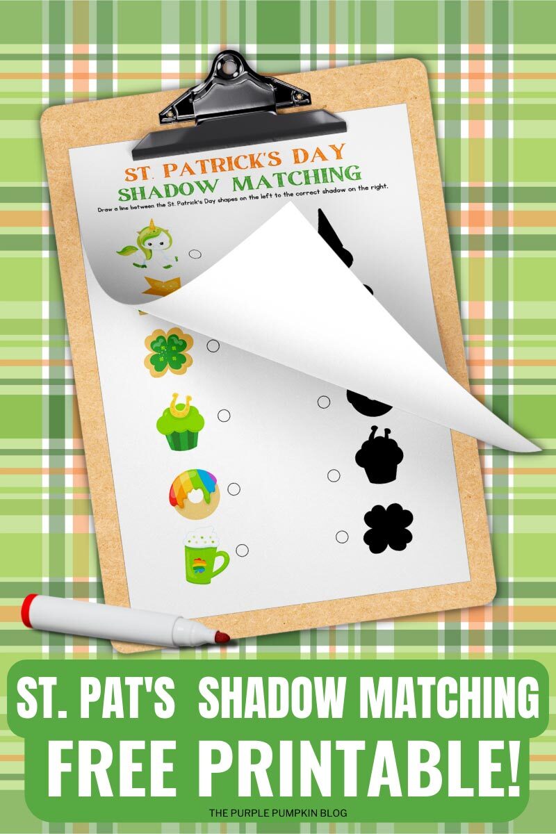 St. Pat's Shadow Matching Free Printable!