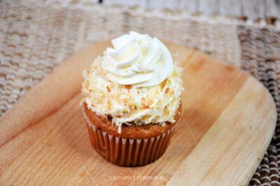 Swirl of Frosting on Coconut Layer