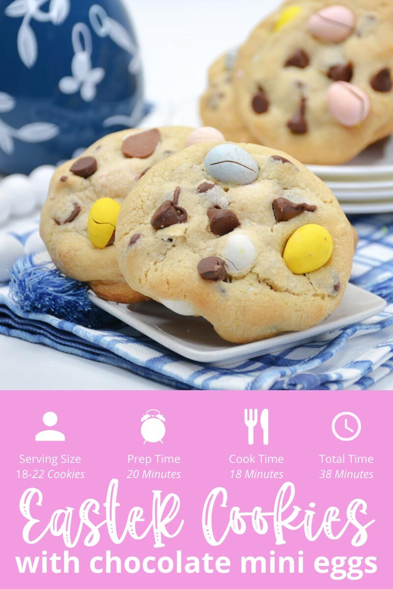 Time Card for Easter Cookies with Chocolate Mini Eggs