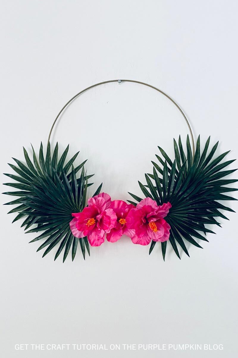 Tropical Flower Wreath Craft