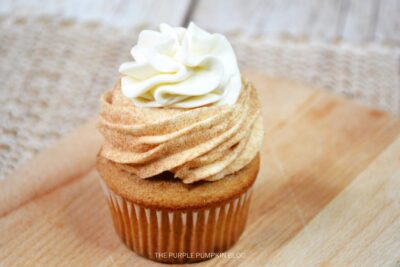 Vanilla Frosting on RumChata Cupcake