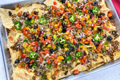Adding Pico de Gallo to Nachos