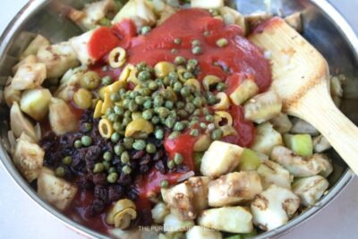 Adding Remaining Ingredients to Pan