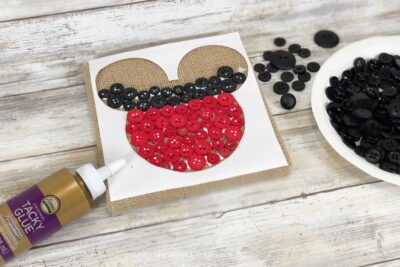 Attaching Red Buttons