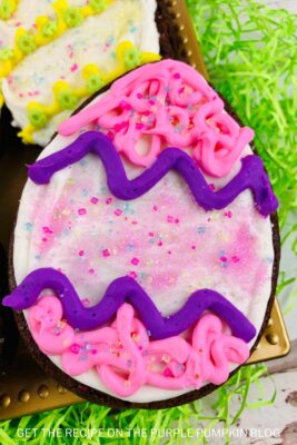Brownie Easter Egg with Frosting