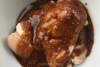 Chicken Breast Covered in Marinade