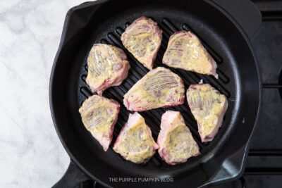 Chops Placed in Skillet