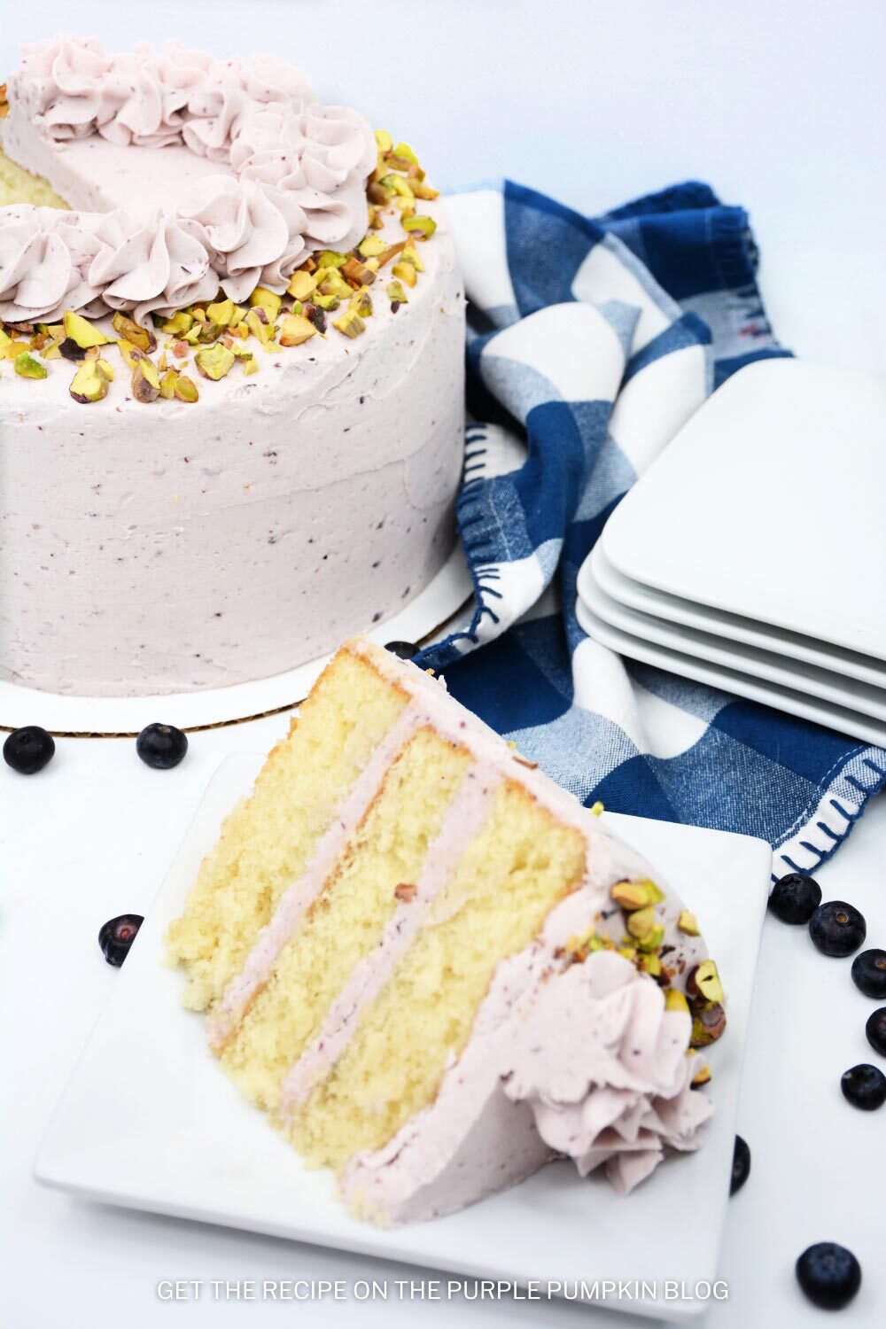Delicious Blueberry Layer Cake