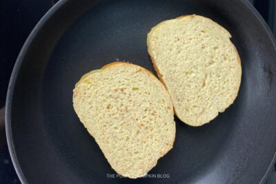 Frying the French Toast