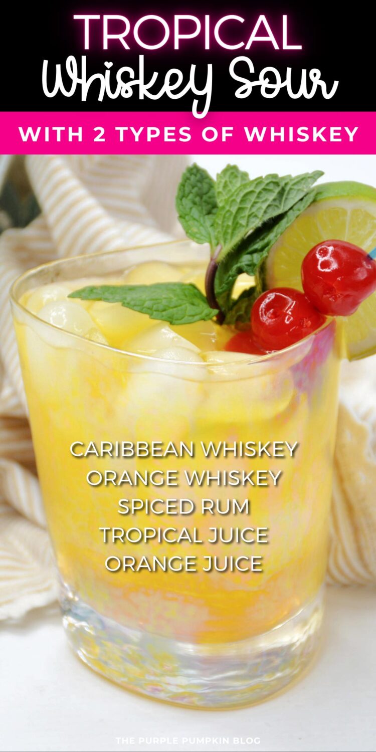 Ingredients for Tropical Whiskey Sour