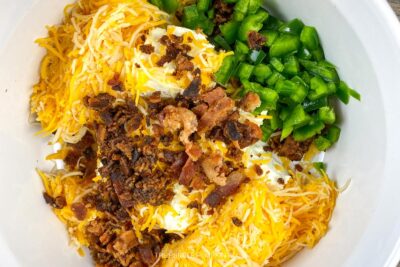 Jalapeno Popper Filling in A Bowl