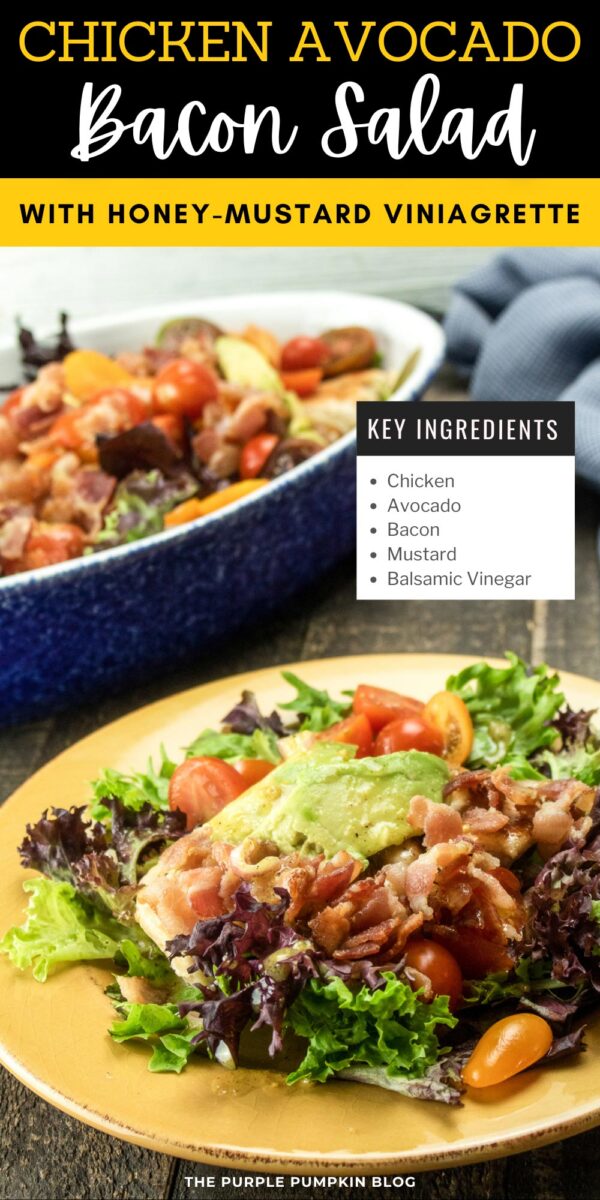 Key Ingredients for Chicken Avocado Bacon Salad