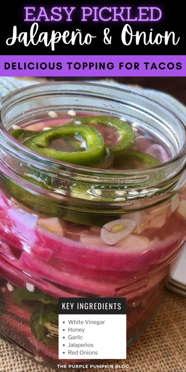 Key Ingredients for Pickled Jalapenos & Red Onions