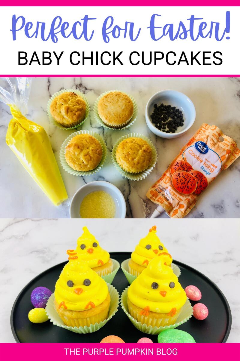 Perfect for Easter! Baby Chick Cupcakes