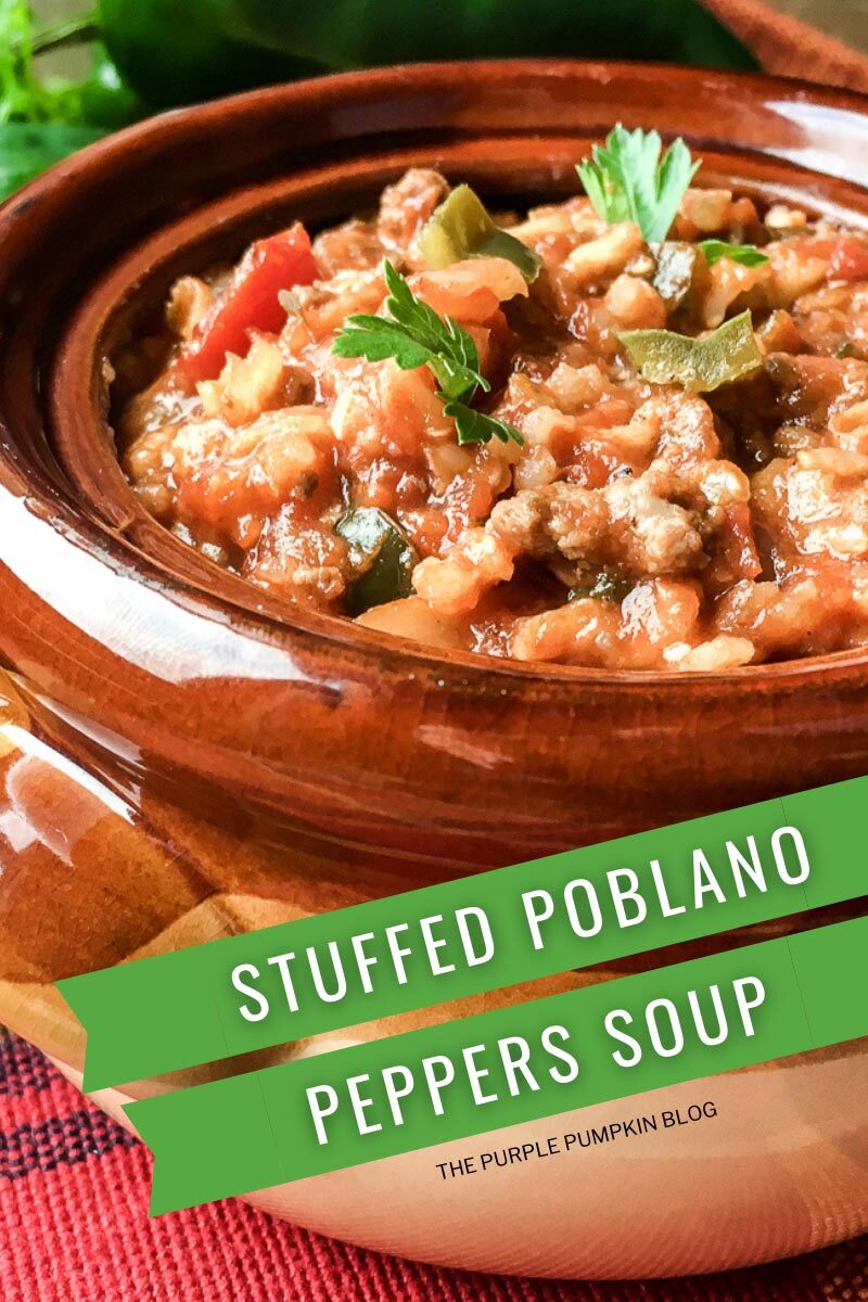 Stuffed Poblano Peppers Soup