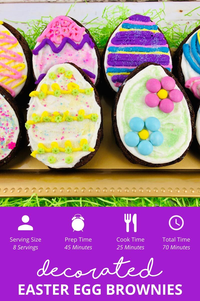 Timecard for Decorated Easter Egg Brownies