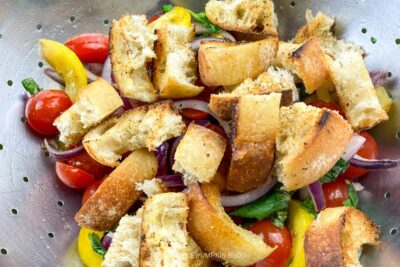 Tossing Bread & Vegetables Together