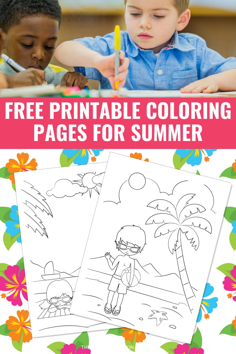 Free Printable Coloring Pages for Summer!