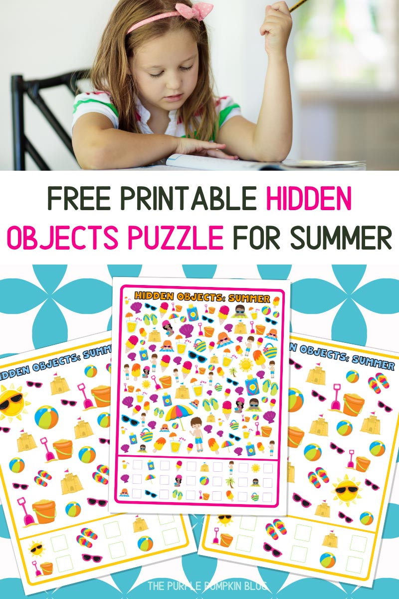 Free Printable Hidden Objects Puzzle For Summer