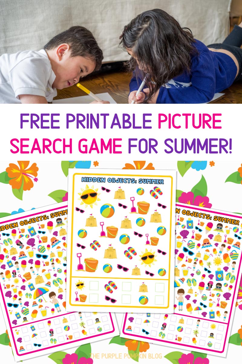 Free Printable Picture Search Game for Summer!