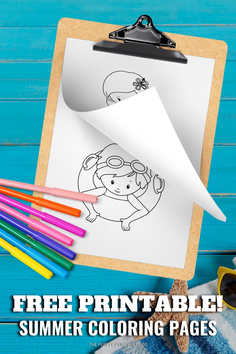 Free Printable! Summer Coloring Pages