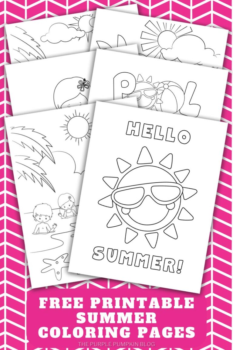 Free Printable Summer Coloring Pages!
