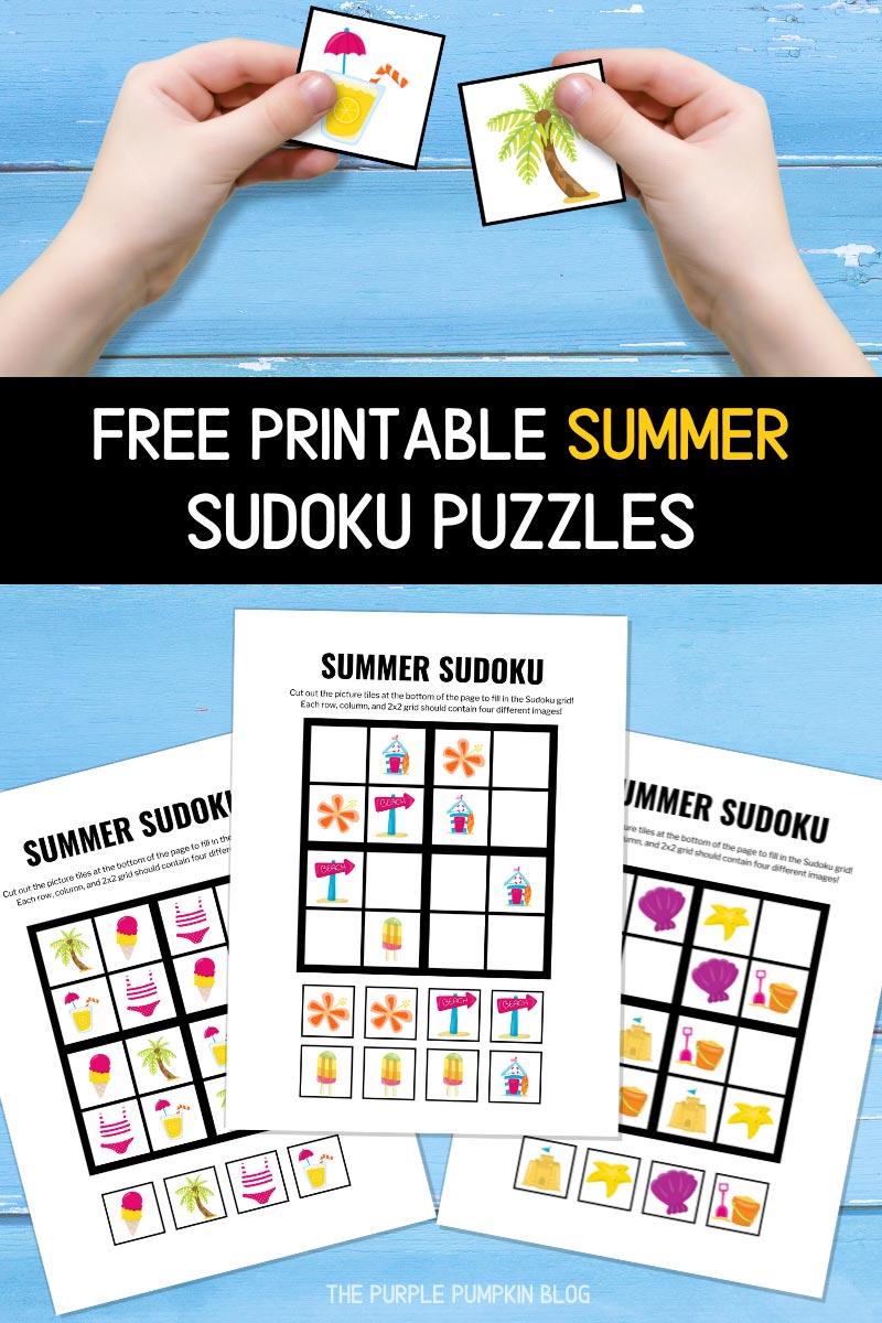 Free Printable Summer Sudoku Puzzles