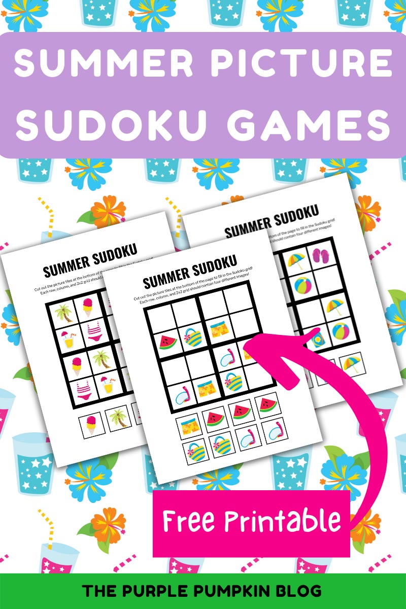 Summer Picture Sudoku Games Free Printable