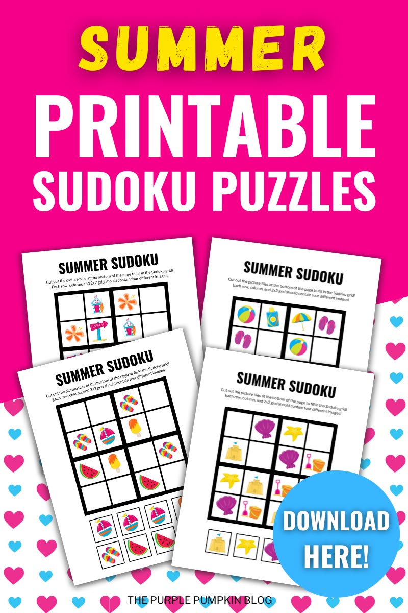 Summer Printable Sudoku Puzzles