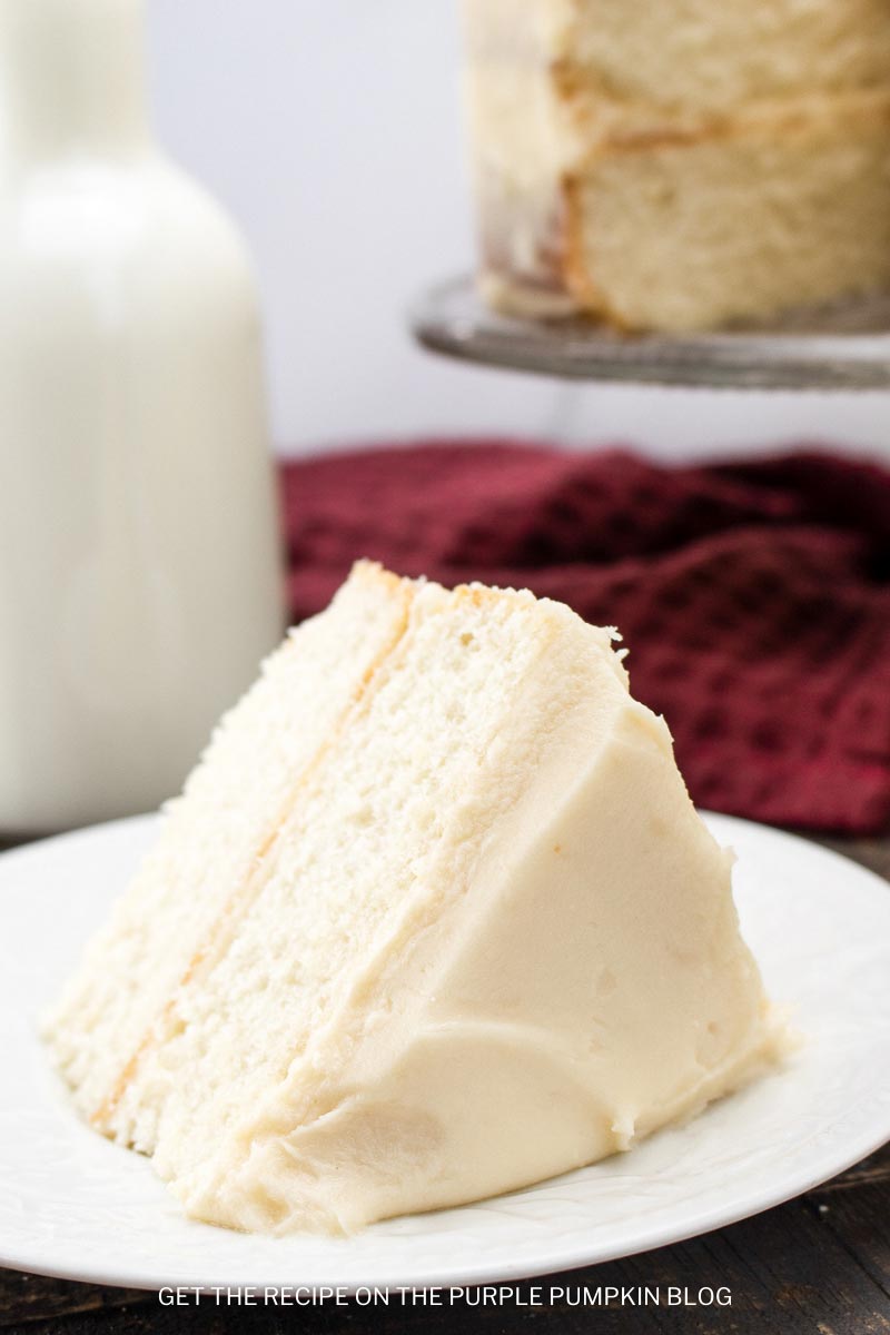 A Classic White Layer Cake with Buttercream Frosting Recipe