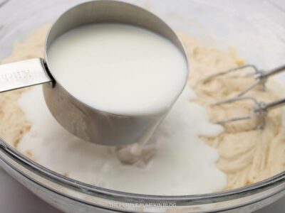 Adding Milk to Mixture