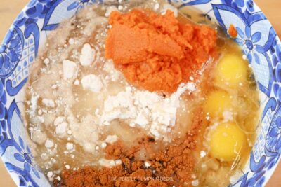 Cake Ingredients in Bowl