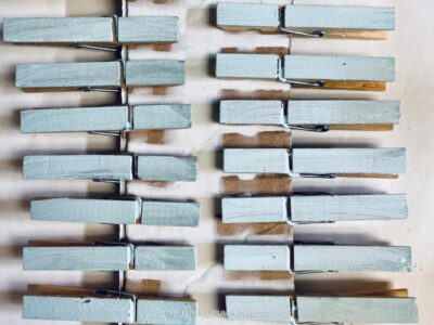 Clothespins Painted Blue