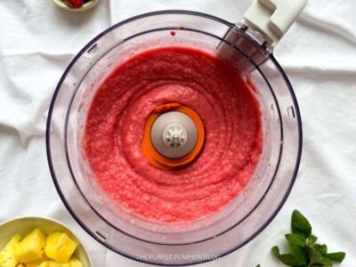 Frozen Fruit Blended to Smoothie Consistency