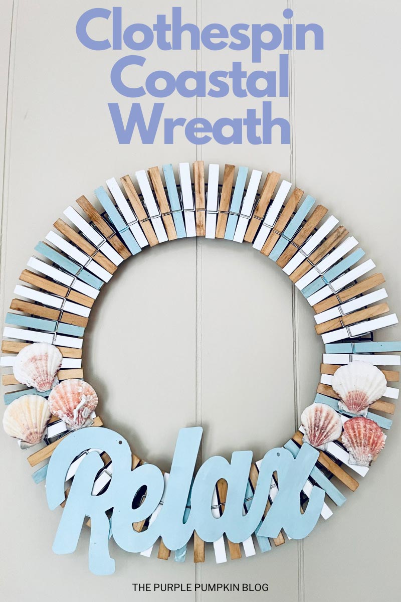 How to Make a Clothespin Coastal Wreath