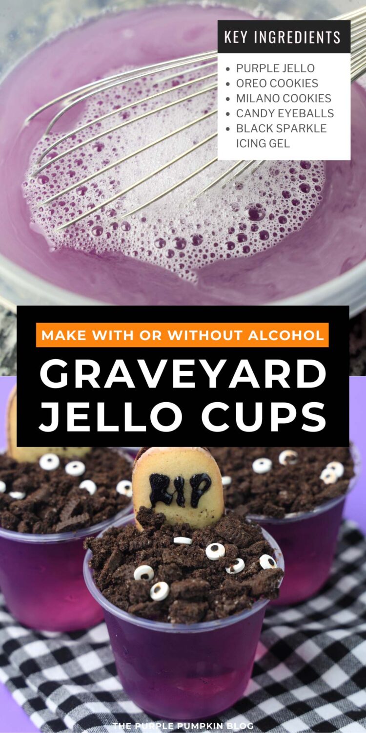 Ingredients Needed for Graveyard Jello Cups