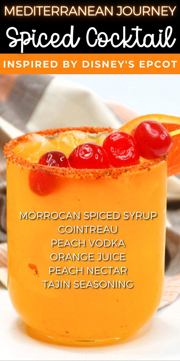 Ingredients for Mediterranean Journey Spiced Cocktail