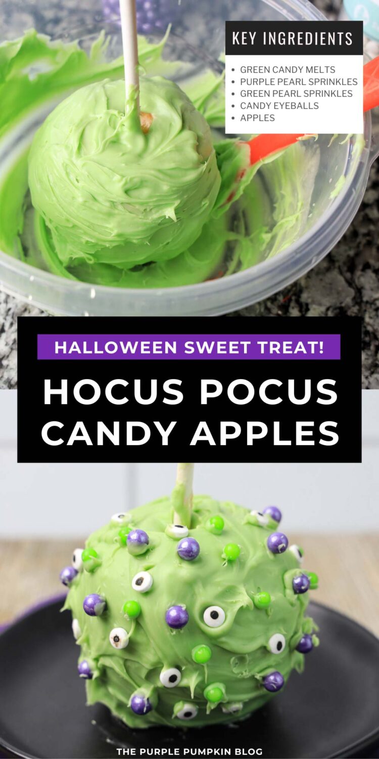 Ingredients to Make Hocus Pocus Candy Apples
