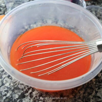 Mixing Orange Jello